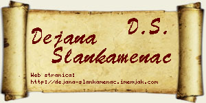 Dejana Slankamenac vizit kartica